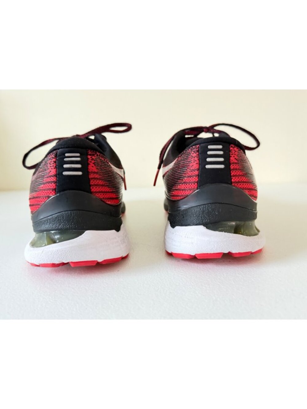 ASICS Gel Kayano 28 Running Shoes Black Electric Red Mens 10 US Extra Wide 4E - Picture 5 of 9